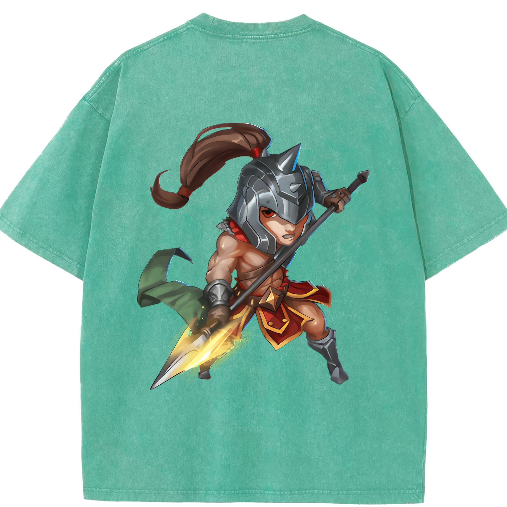 リーグ・オブ・レジェンド League of Legends LOL 綿100% ヴィンテージ風 半袖Tシャツ（背面プリント）